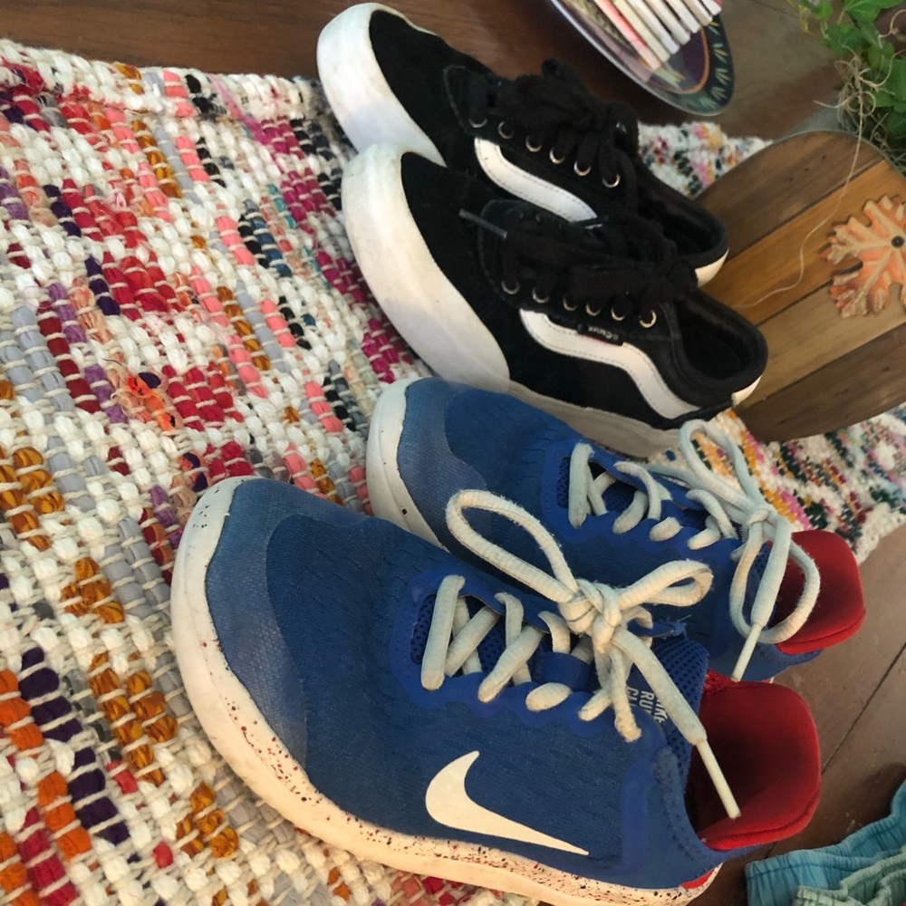 2 Pairs of Boys Shoes, Vans/Nike